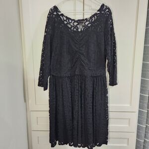 Lane Bryant Lace Little Black Dress Womens Plus Size 26 Whimsigoth Old Money